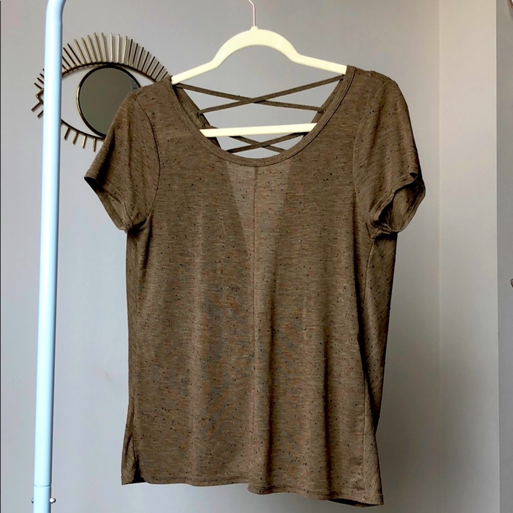 Poof! Crisscross Open-back Tee
